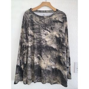 Mossy Oak Overwatch Camo Long Sleeve‎ Shirt Polyester NRA Men's X Large